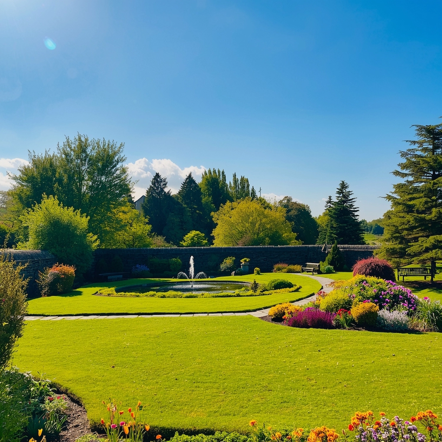 Well-maintained garden in County Kildare